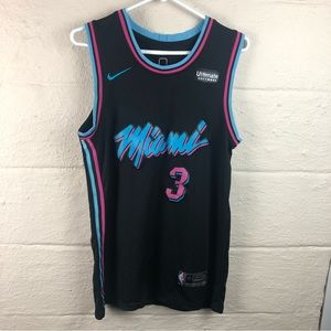 Miami heat wade jersey size medium black